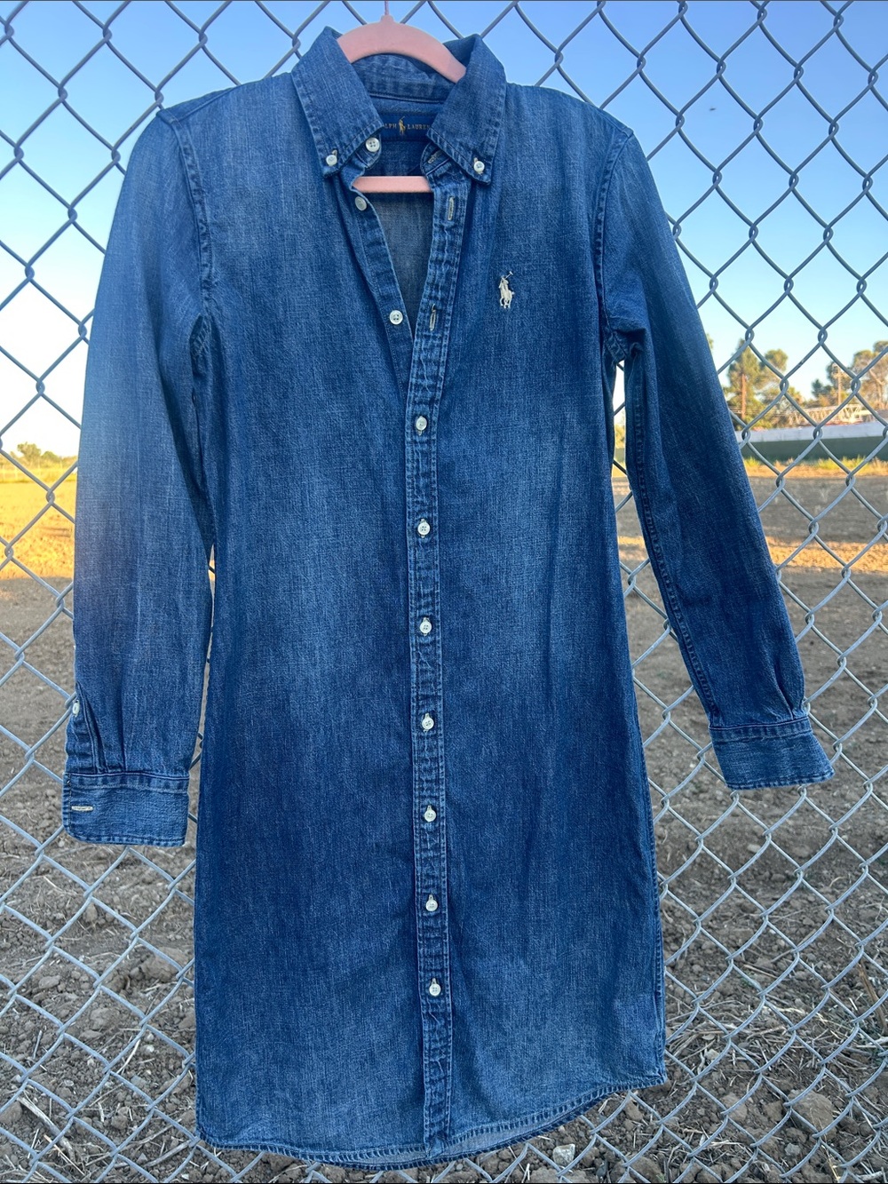 Ralph Lauren Dark Blue Denim Shirt Dress
